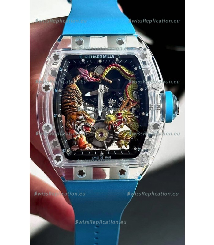 Richard Mille RM51-01 Sapphires Crouching Tiger Hidden Dragon Tourbillon Movement 1:1 Mirror Replica