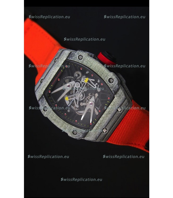 Richard Mille RM027 Tourbillon Rafael Nadal Edition Swiss Watch in Forged Carbon Case