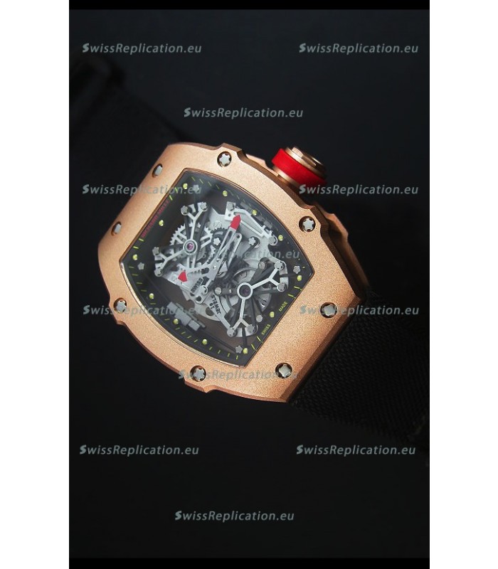Richard Mille RM027 Tourbillon Rafael Nadal Edition Swiss Watch in 18K Rose Gold