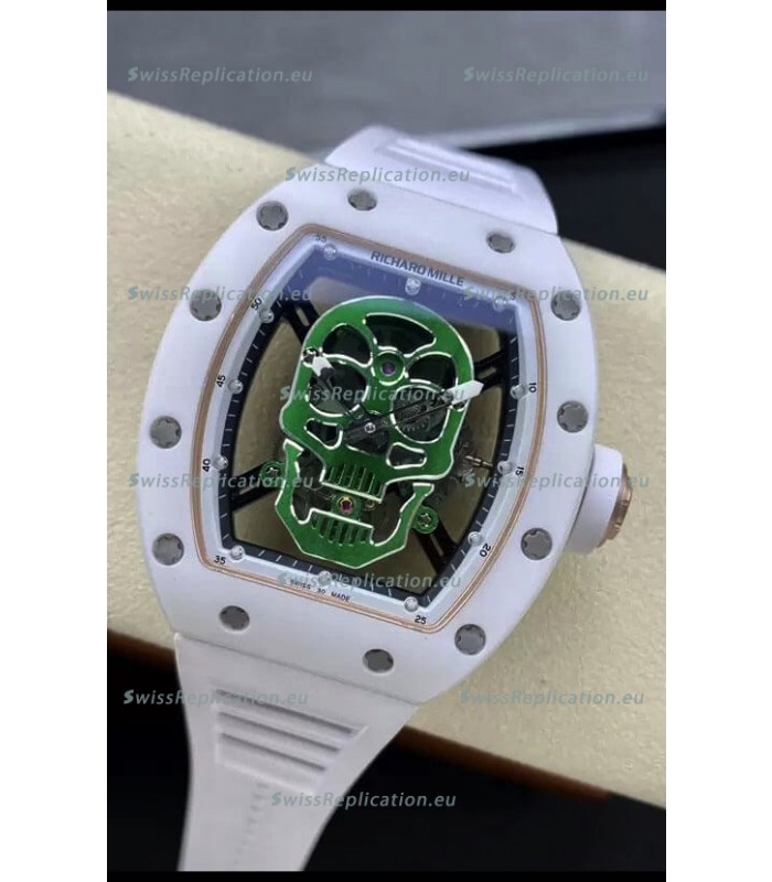 Richard Mille RM052-01 Skull Genuine Tourbillon Edition Watch in Ceramic Casing
