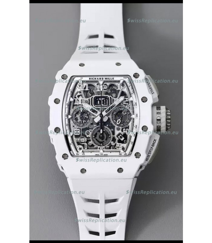 Richard Mille RM11-03 Titanium/White Ceramic 1:1 Mirror Quality Swiss Replica Watch