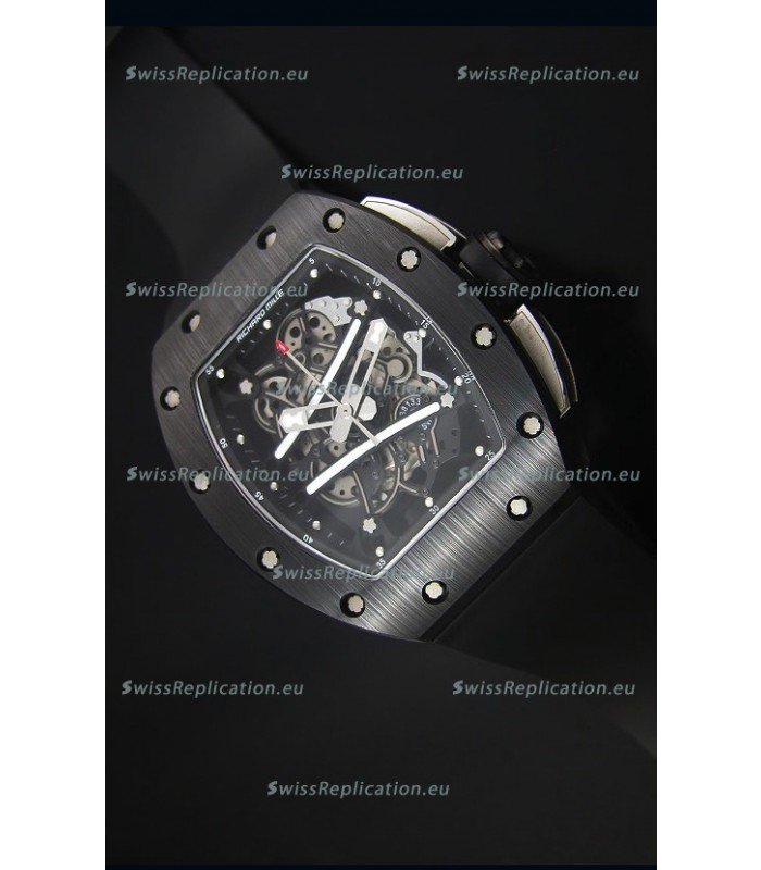 Richard Mille RM061 Ceramic Case Swiss Black Bezel Replica Watch