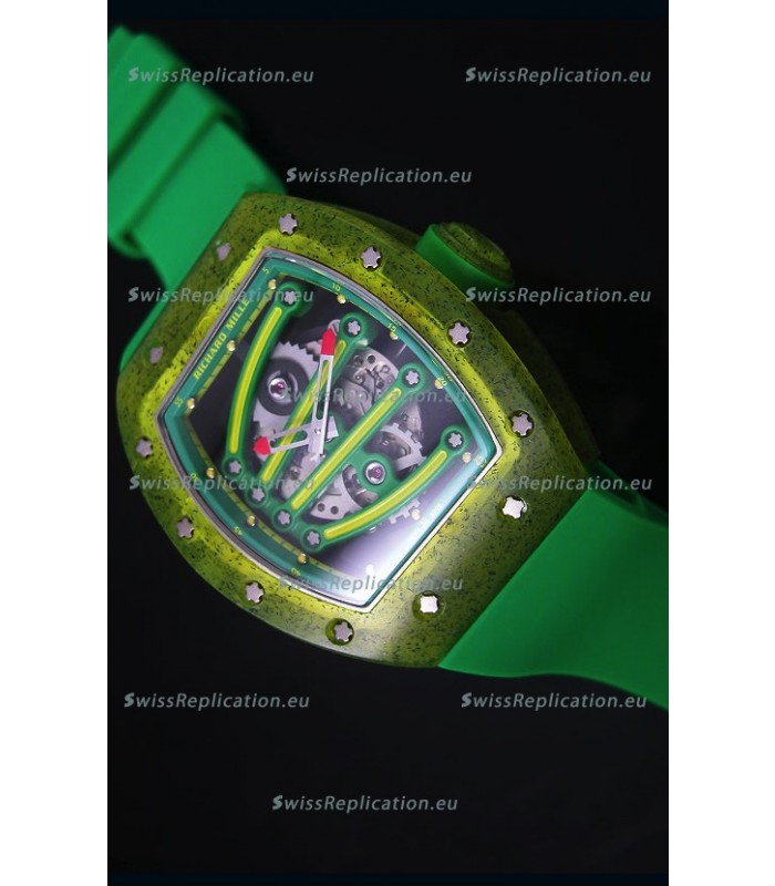 Richard Mille RM059 Yohan Blake Edition Swiss Replica Watch in Green Bezel