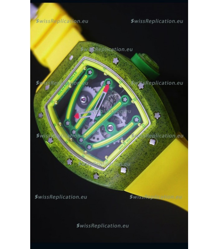 Richard Mille RM059 Yohan Blake Edition Swiss Replica Watch in Yellow Bezel
