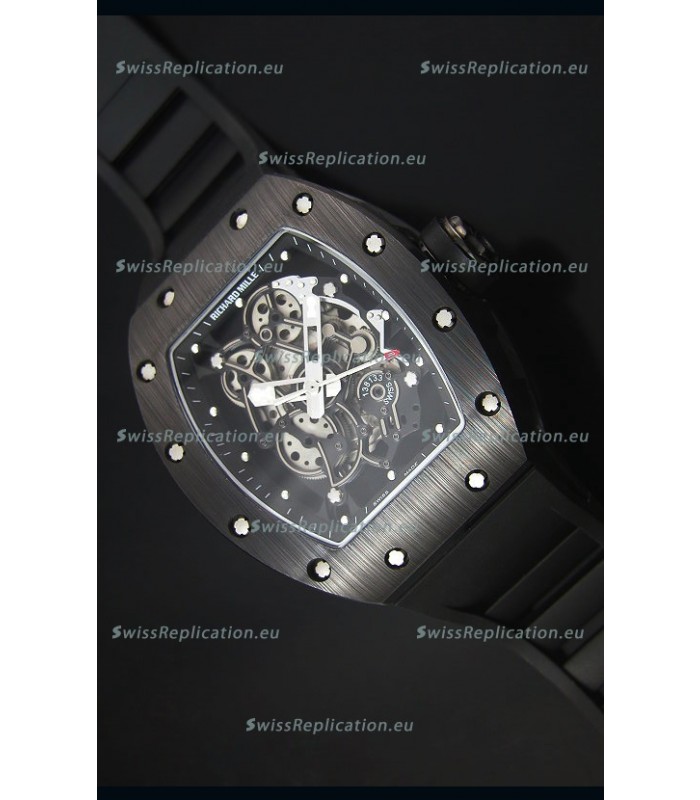 Richard Mille RM055 Ceramic Case Watch in Black Inner Bezel