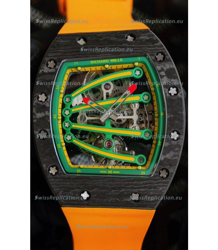 Richard Mille RM59-01 Genuine Tourbillon Movement in Black NTPT Carbon Casing