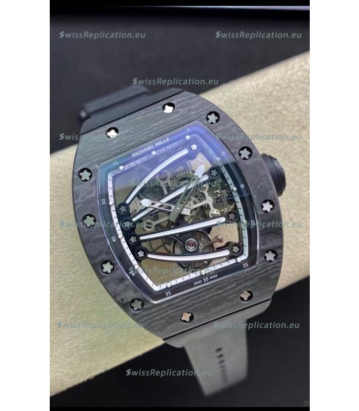 Richard Mille RM59-01 Genuine Tourbillon Movement in Black NTPT Carbon Casing