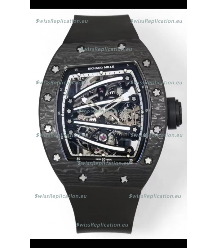 Richard Mille Super Clone RM59-01 Carbon NTPT Case Black Dial Swiss Replica Watch