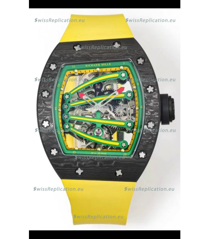 Richard Mille Super Clone RM59-01 Carbon NTPT Case Green Dial Swiss Replica Watch
