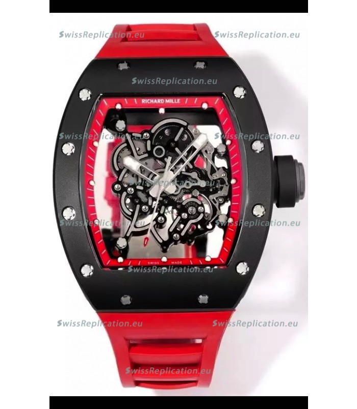 Richard Mille Super Clone RM055 Ceramic Casing with Genuine Tourbillon Watch 