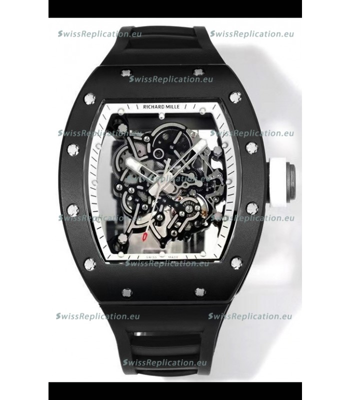 Richard Mille Super Clone RM055 Ceramic Casing with Genuine Tourbillon Watch 
