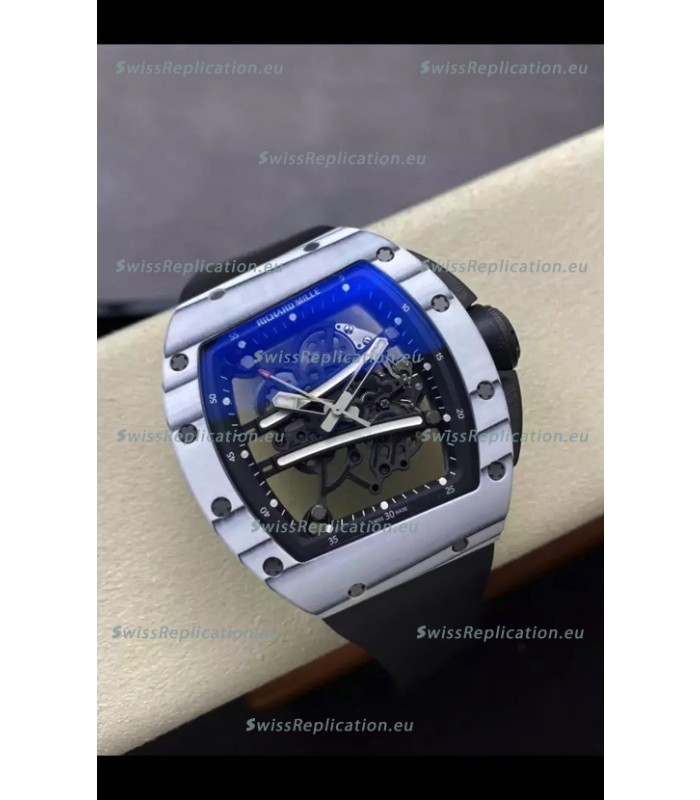 Richard Mille Super Clone RM61-01 Yohan Blake White Quartz NTPT Casing Tourbillon Movement 
