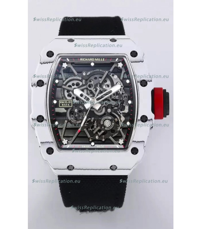 Richard Mille RM35-01 Rafael Nadal Carbon Fiber Casing with Genuine Tourbillon Super Clone Watch