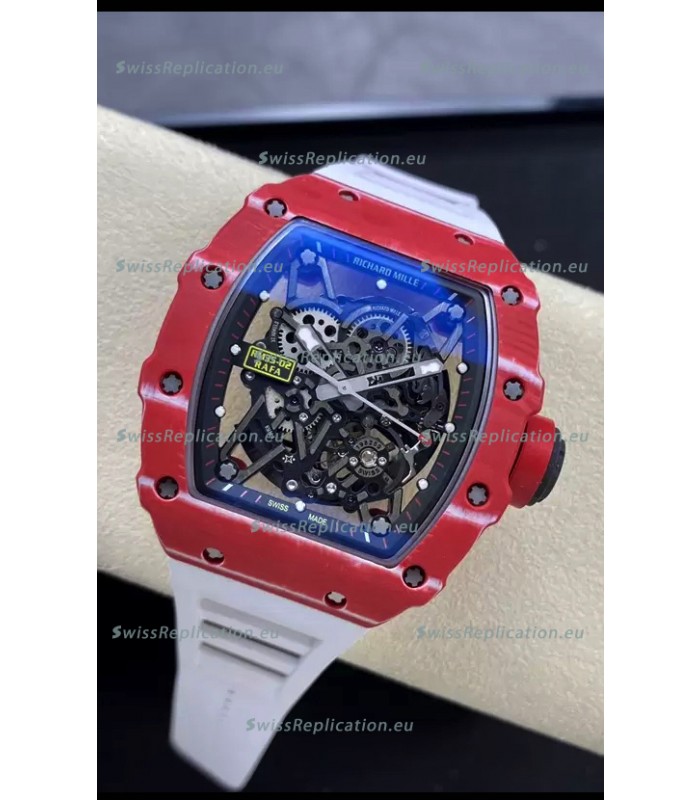 Richard Mille RM35-02 Rafael Nadal Red Carbon Fiber Casing with Genuine Tourbillon Super Clone Watch