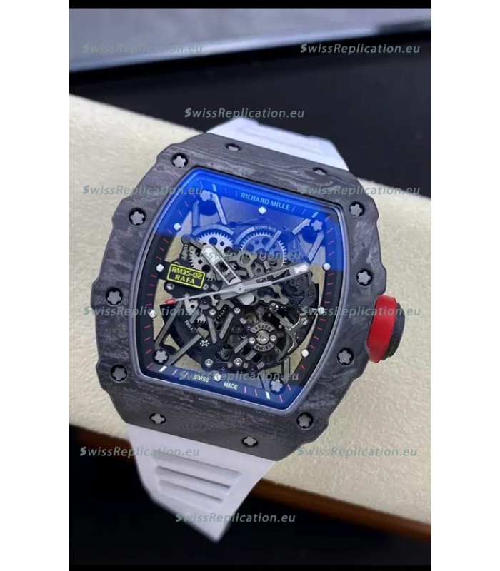 Richard Mille RM35-02 Rafael Nadal Carbon Fiber Casing with Genuine Tourbillon Super Clone Watch