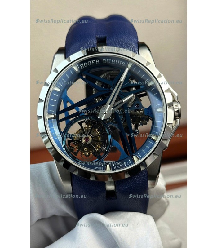 Roger Dubuis Super Clone Excalibur Spider Flying Tourbillon Skeleton Titanium Casing 42MM