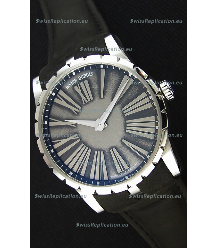 Roger Dubuis Excalibur Steel Case Grey Dial Swiss Replica Watch