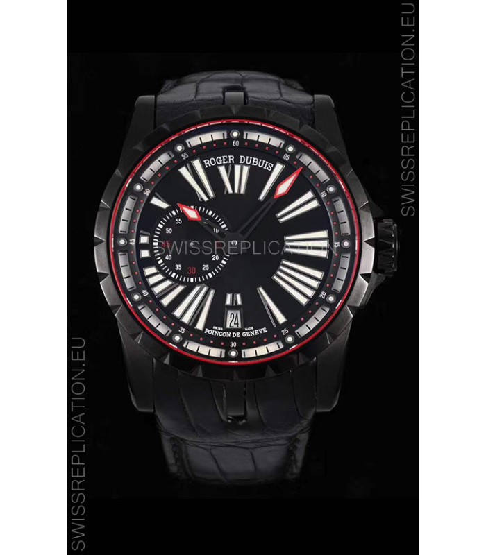 Roger Dubuis Excalibur DLC Coated Casing 1:1 Mirror Swiss Replica Watch