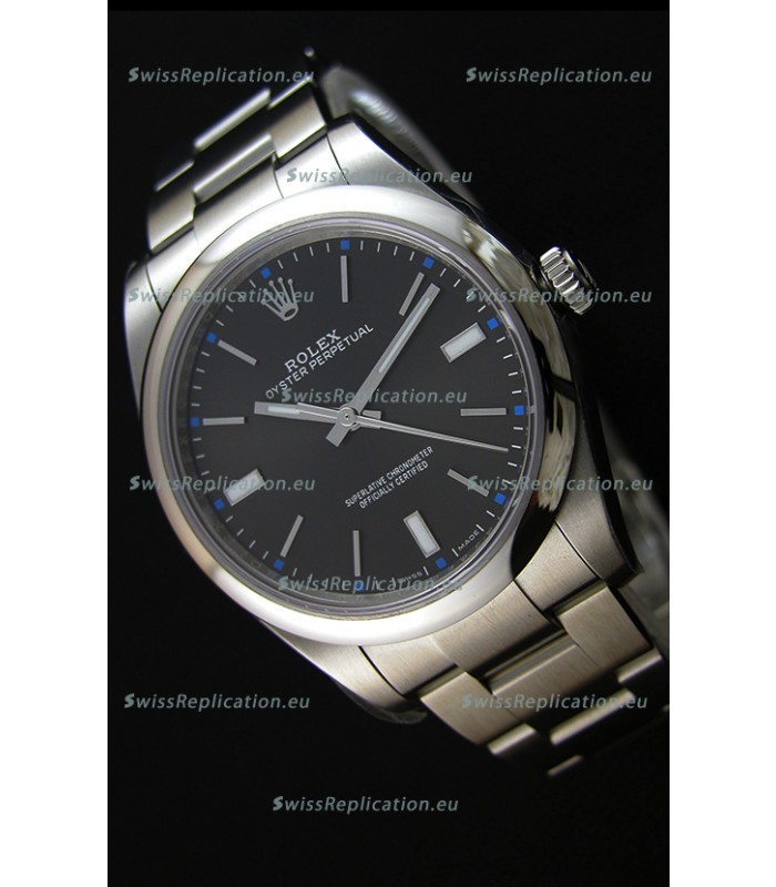 Rolex Oyster Perpetual Cal.3132 Movement Swiss Black Dial Oyster Strap - Ultimate 904L Steel Watch 