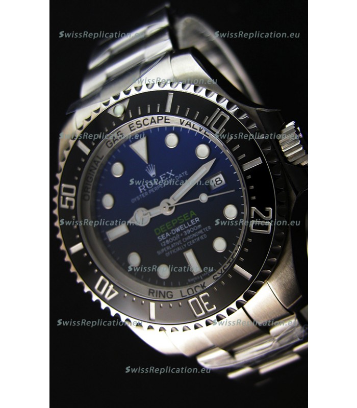 Rolex Sea-Dweller REF# 116660 Deep Sea Blue Swiss Replica 1:1 Mirror - Ultimate 904L Steel Watch 