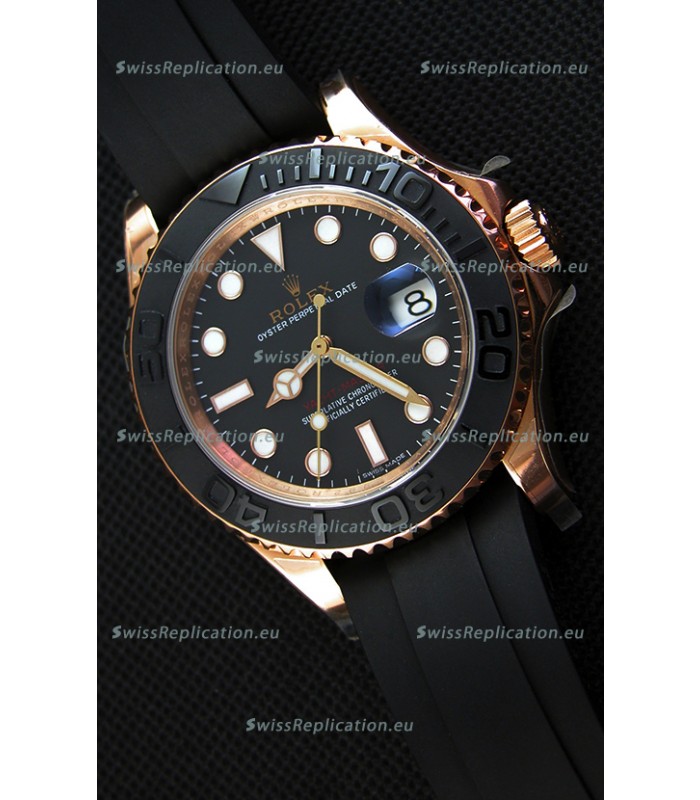 Rolex Yachtmaster 116655 Everose 40MM Cal.3135 Swiss 1:1 Ultimate 904L Steel Watch 