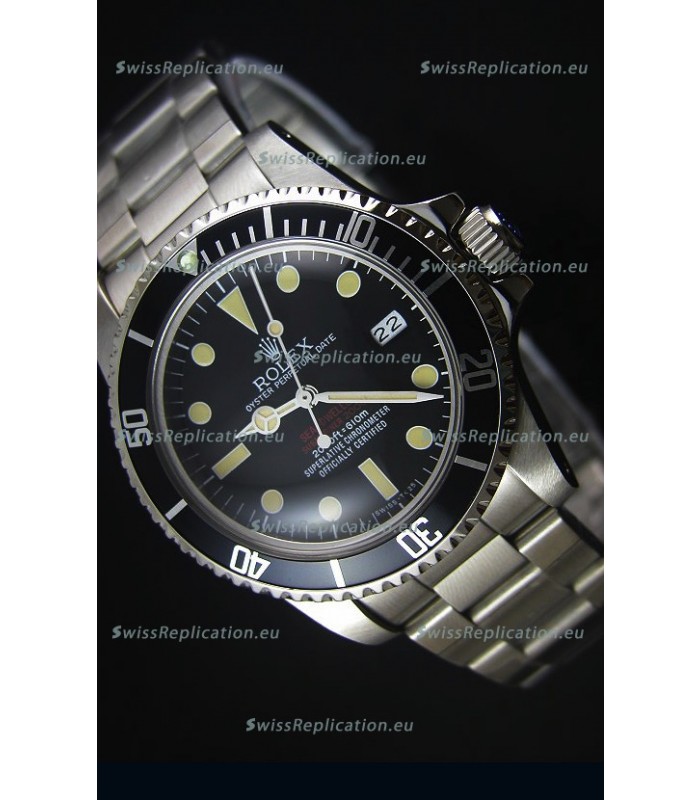GOLDMOVEMENT - Rolex Sea Dweller Double Red 1665 Vintage Edition Swiss Watch 1:1 Mirror Replica Edition
