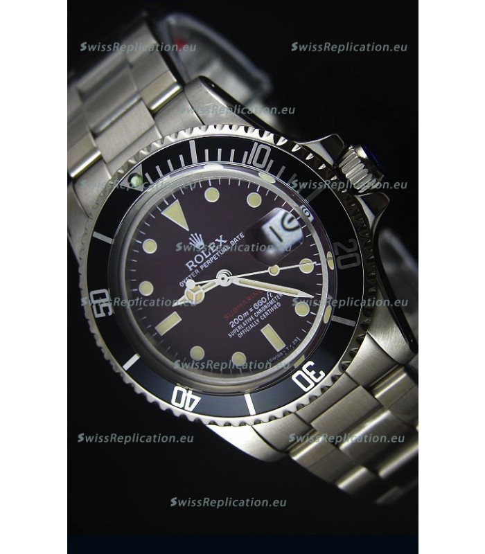 STEELMOVEMENT - Rolex Submariner 1680 Vintage Edition Coffee Dial Japanese Movement Watch