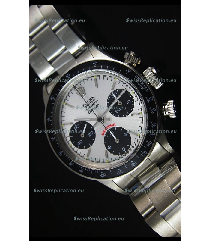 Rolex Daytona Vintage 6263 for CARTIER Edition Swiss Replica Watch with Black Bezel