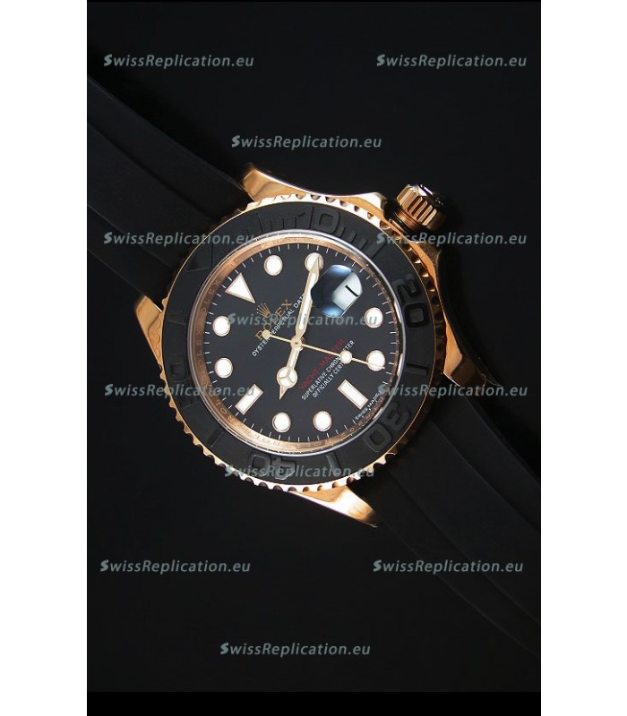 Rolex Yachtmaster 116655 Everose Gold Ceramic 1:1 Ultimate Mirror Replica Watch