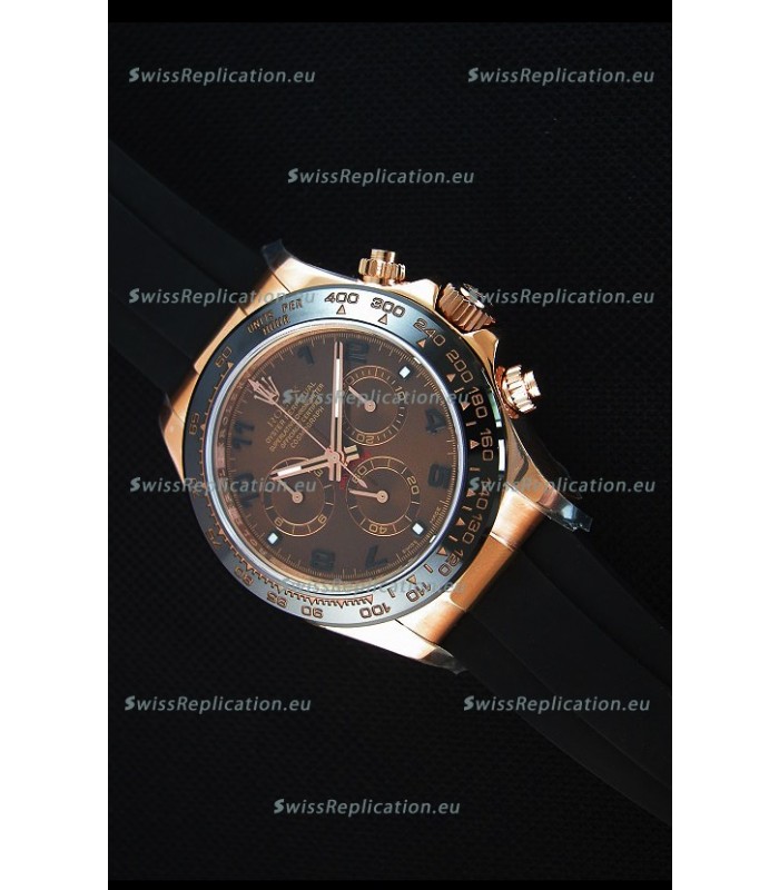 Rolex Daytona 116515 Everose 1:1 Mirror Replica Rose Gold Brown Dial Watch 