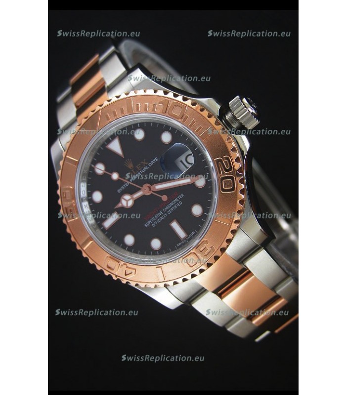 Rolex Yacht-Master 40 Everose Gold 1:1 Swiss Replica Watch with 3135 Movement 