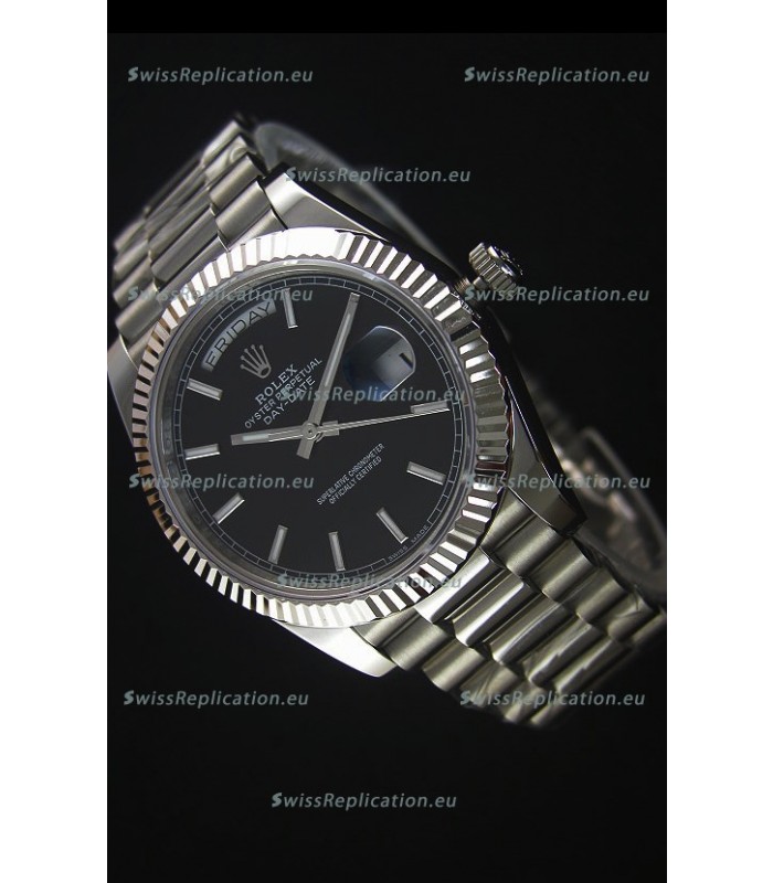 Rolex Day-Date Stainless Steel Replica Watch 40MM 2836-2 Swiss Movement