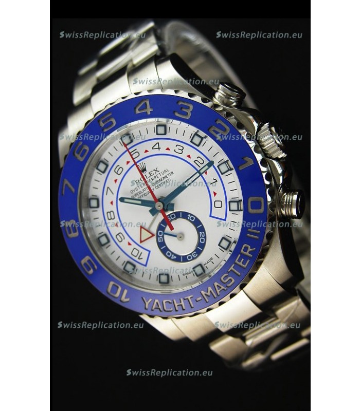 Rolex Yachtmaster II Stainles Steel Ref.116680 1:1 Mirror Replica Watch (Working Stopwatch Edition) 