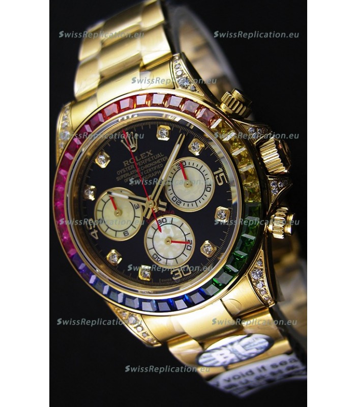 Rolex Cosmograph Daytona 116598 Yellow Gold 1:1 Mirror Cal.4130 Movement - Ultimate 904L Steel Watch