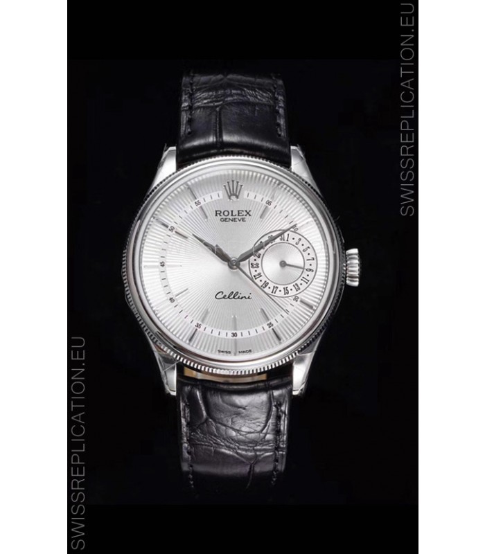 Rolex Cellini Date Ref#50519 Replica 1:1 Mirror 904L Steel Watch White Dial
