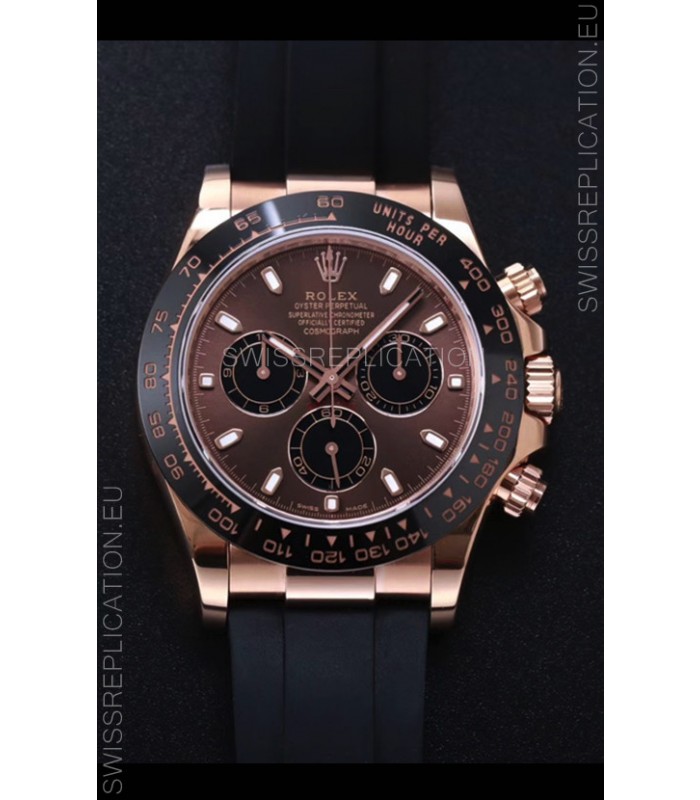 Rolex Daytona 116515LN-0041 Everose Gold Original Cal.4130 Movement - 1:1 Mirror 904L Steel Watch