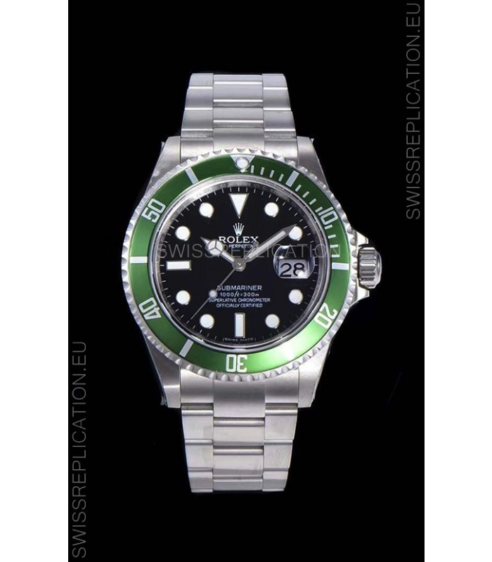 Rolex Submariner 50th Anniversary "Kermit" Swiss Replica Watch 904L Steel Casing