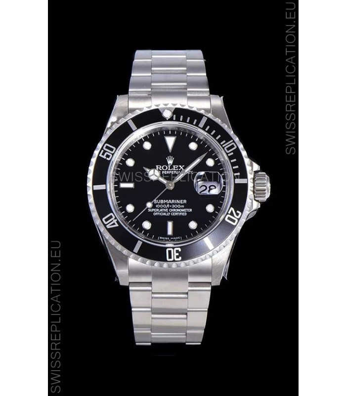 Rolex Submariner Classic Edition Swiss Replica Watch 904L Steel Casing - 1:1 Mirror Replica