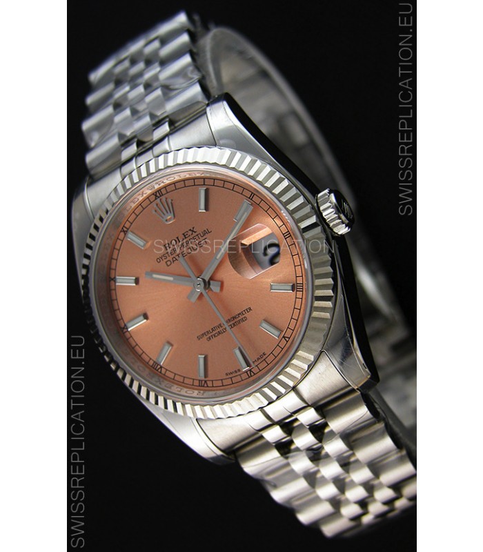 Rolex Datejust Japanese Replica Watch - Champange Dial in 36MM with Jubilee Strap