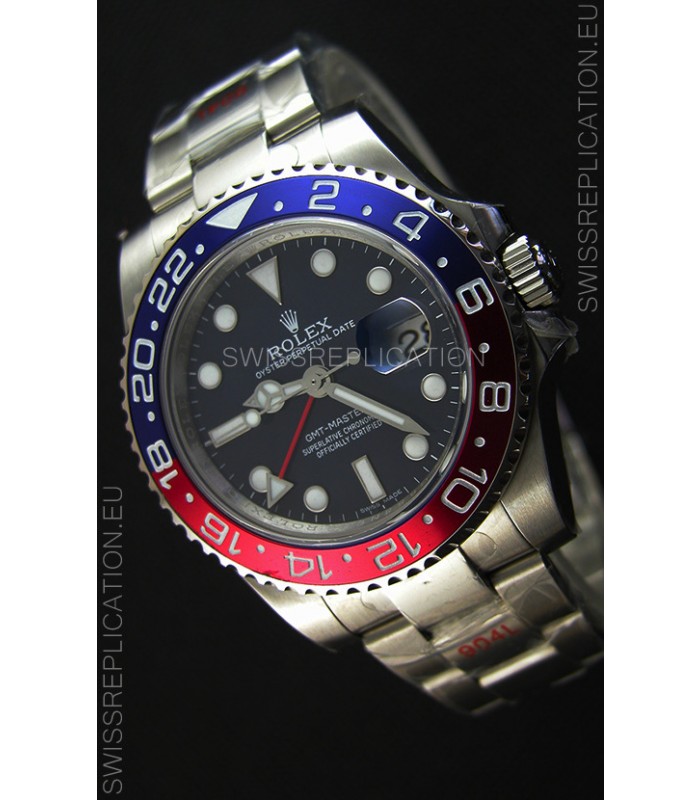 Rolex GMT Masters Japanese Replica Movement Watch in Oyster Strap