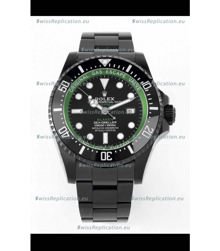 Rolex SeaDweller Deepsea BLAKEN Black Dial in 1:1 Mirror Quality - PVD Casing