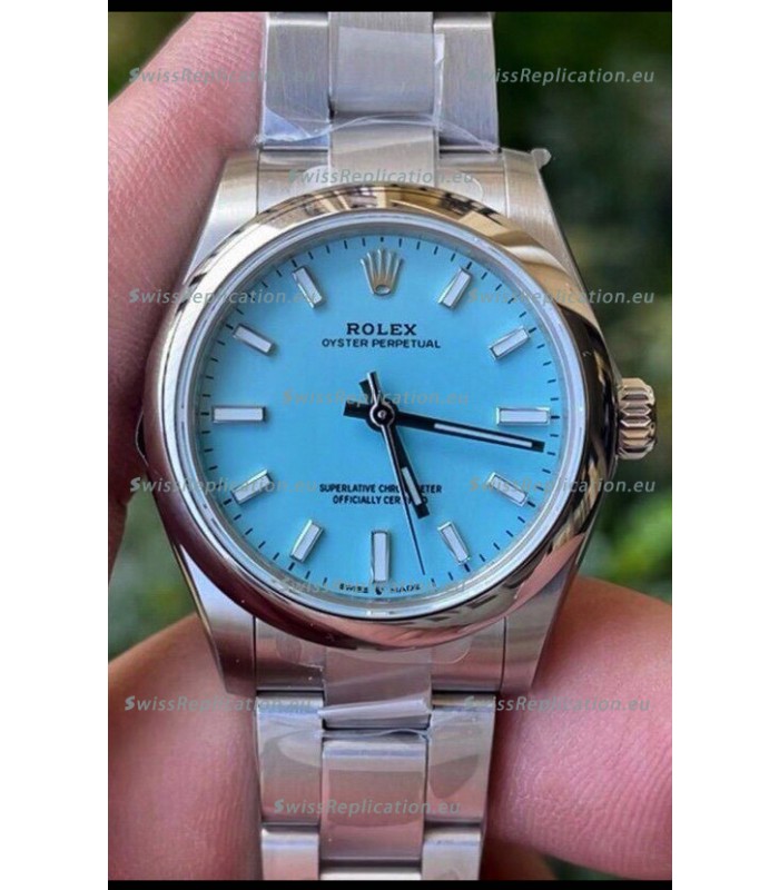 Rolex Oyster Perpetual REF#277200 31MM Swiss Movement Swiss Replica Blue Dial 904L Steel 1:1 Mirror Replica Watch