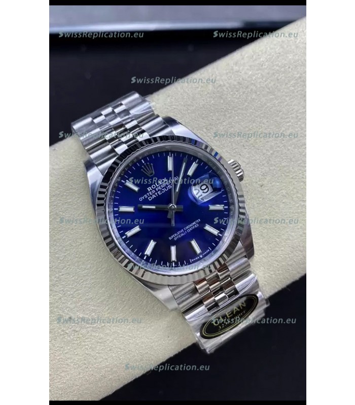 Rolex Datejust Cal.3235 Movement 1:1 Mirror Replica 904L Steel 36MM - Blue Dial