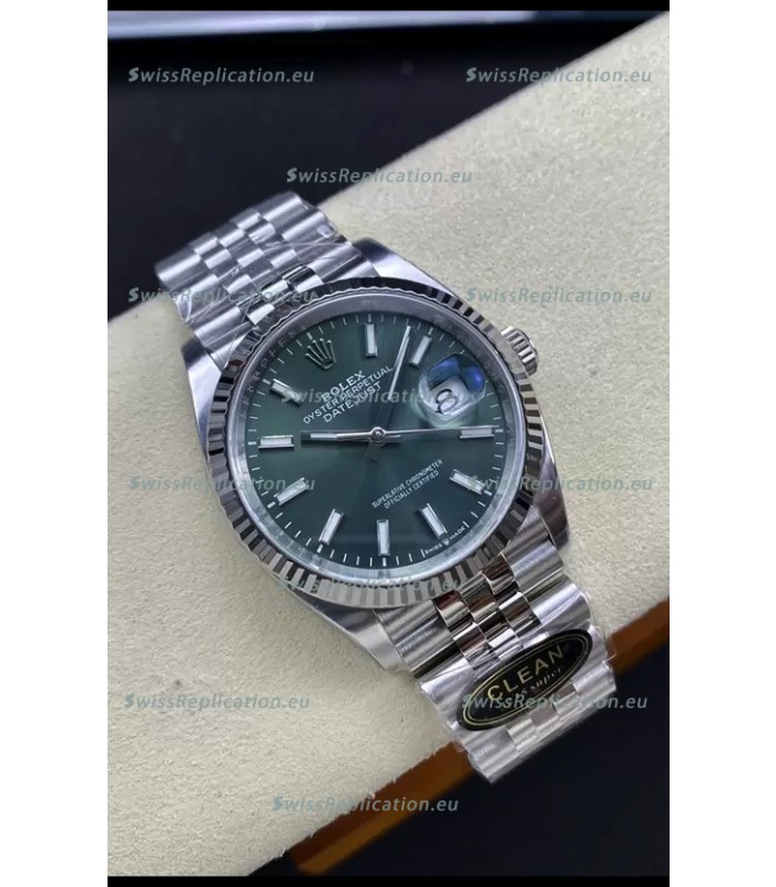 Rolex Datejust Cal.3235 Movement 1:1 Mirror Replica 904L Steel 36MM - Green Dial