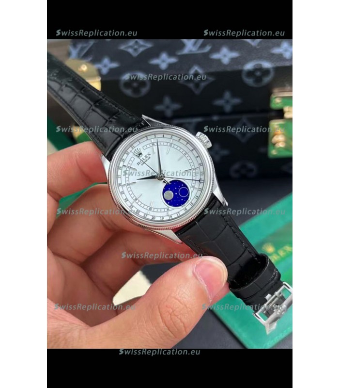 Rolex Cellini Moonphase 904L Stainless Steel REF# 50535 Swiss Replica Watch