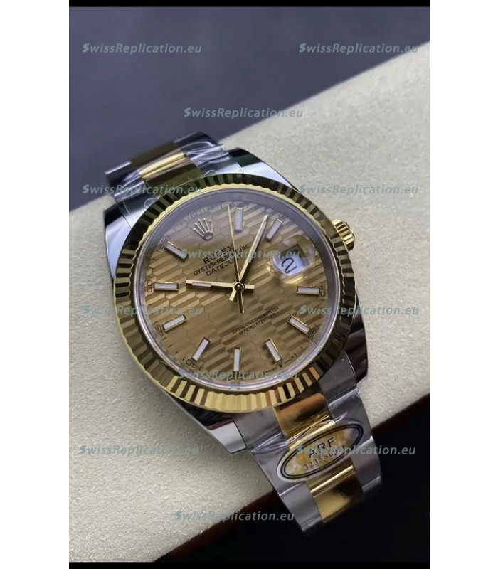 Rolex Datejust M126333 41MM ETA3235 72 Hours Power Fluted Dial Oyster 1:1 Mirror Replica Yellow Gold 904L Steel