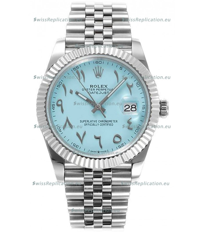 Rolex Datejust M126300 41MM ETA3235 Tiffany Blue Arabic Dial - 904L Steel Casing 