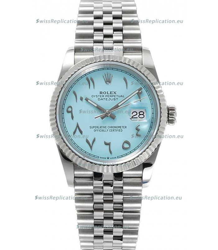 Rolex Datejust M126234 36MM ETA3235 Tiffany Blue Dial - 904L Steel Casing 