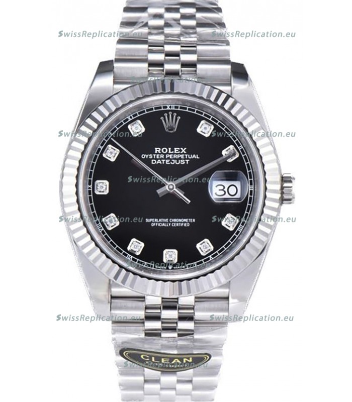 Rolex Datejust 126334 41MM ETA3235 72 Hours Power Black Dial Jubilee 1:1 Mirror Replica