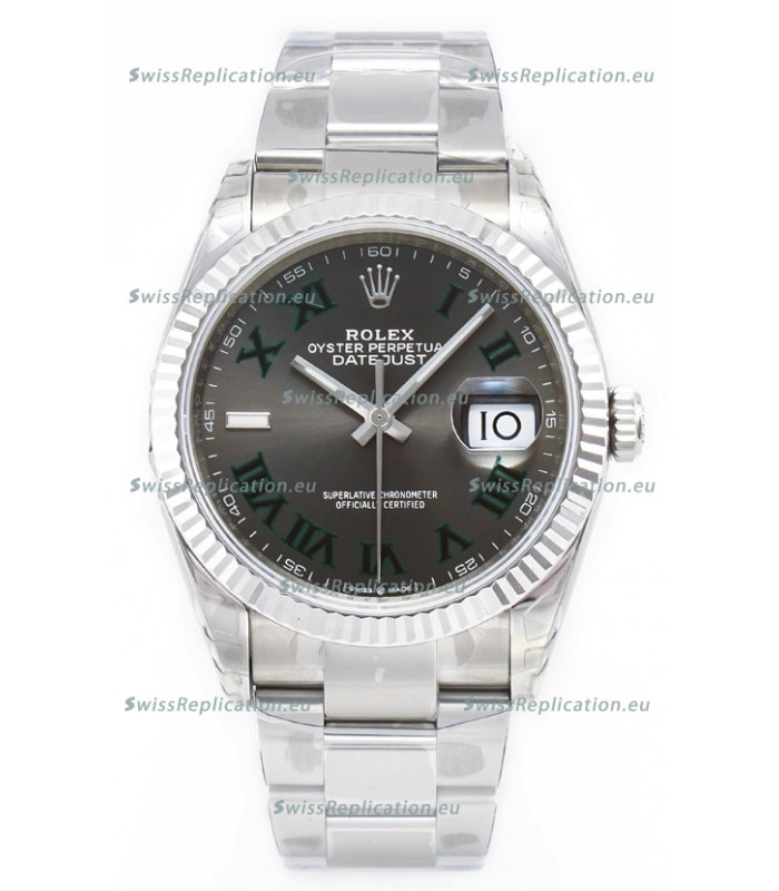 Rolex Datejust 126330 Wimbledon 41MM ETA3235 Grey Dial 72 Hours Power 1:1 Mirror Replica